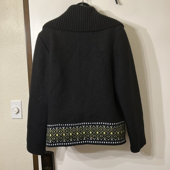 GREIGER COLLECTION WOOL VINTAGE ZIP UP SWEATER SIZE 40 - Picture 5 of 13